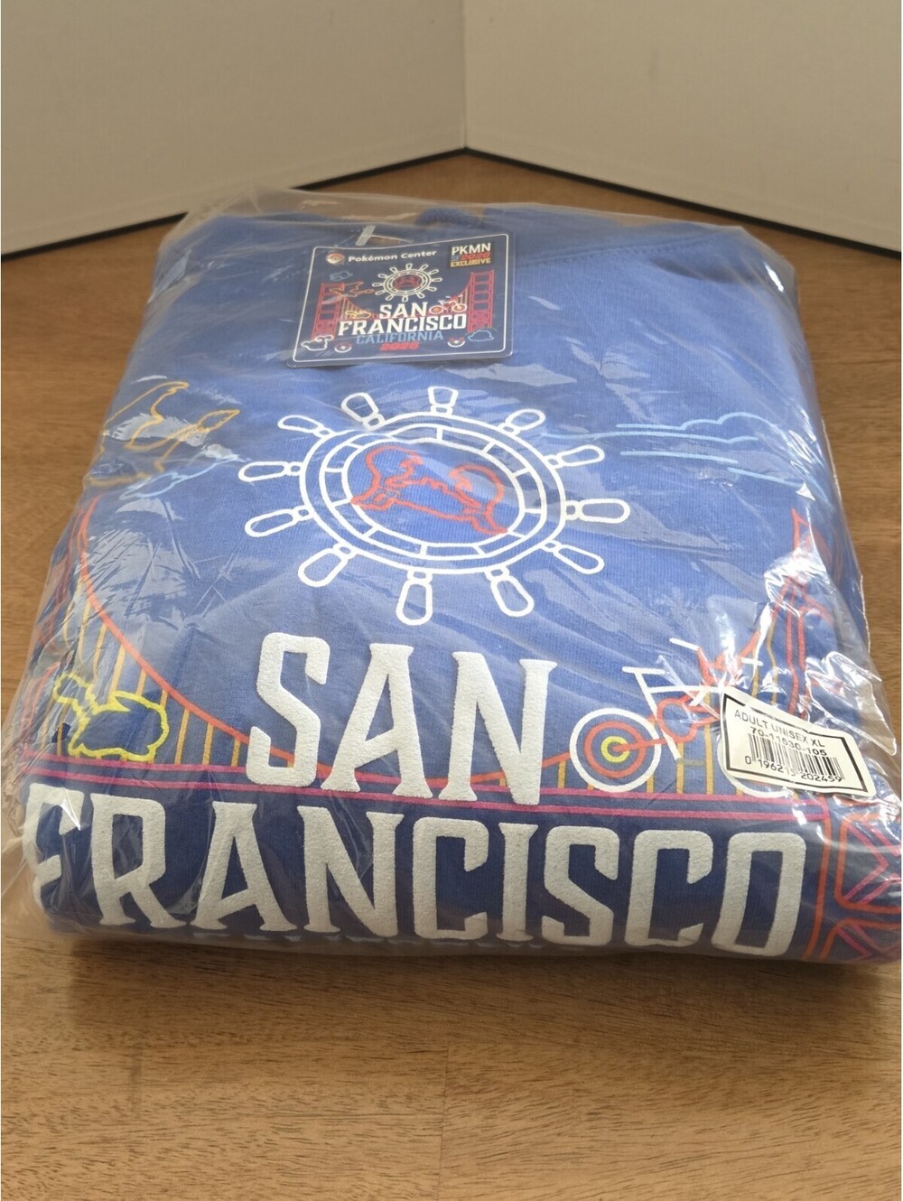 Pokemon Center SF 2026 Exclusive San Francisco Hoodie Adult Unisex XL NWT